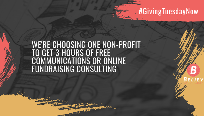 Win 3 hours of free brand, communications or online fundraising consulting for your non-profit